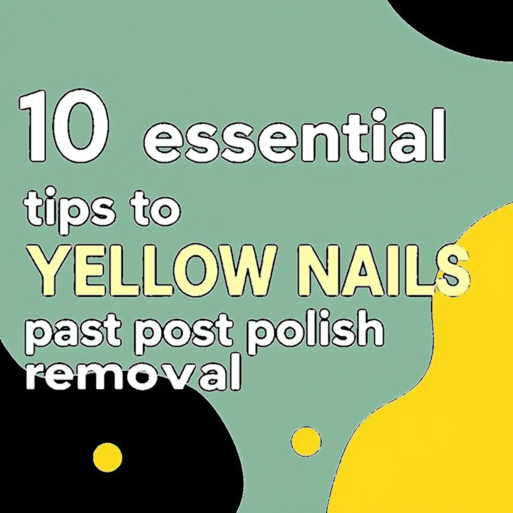Artistic representation for "10 essential tips to prevent yellow nails post-polish removal"
