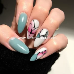 Artistic representation for Victoria beckham's autumn nail trend: chic and