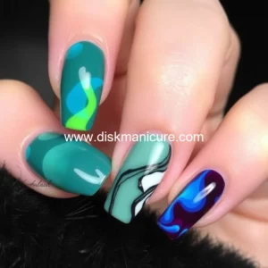 Artistic representation for 28 Must Try Gel Nail Designs for November : From Tortoise Shell to Bold Burgundy