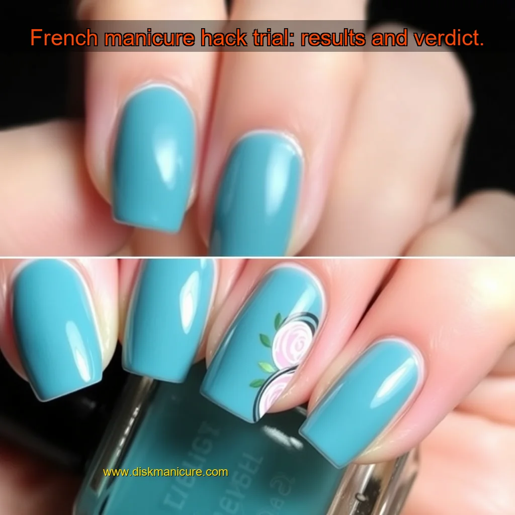Artistic representation for French manicure hack trial: results and verdict.