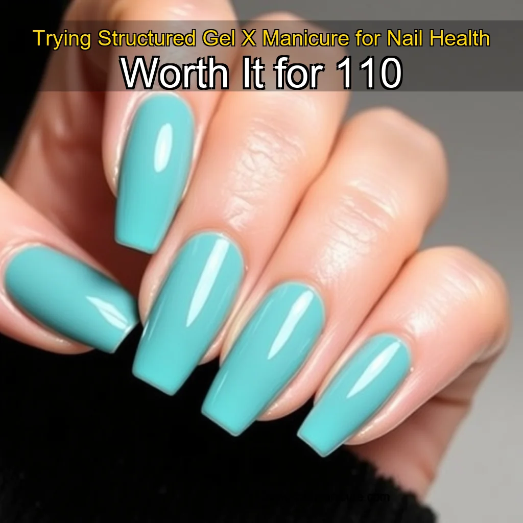 Artistic representation for Trying Structured Gel X Manicure for Nail Health Worth It for 110