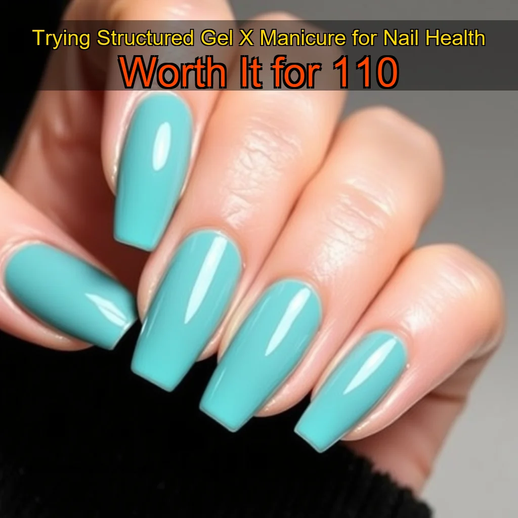 Artistic representation for Trying Structured Gel X Manicure for Nail Health Worth It for 110