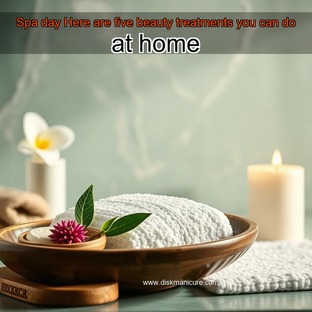 Artistic representation for Spa day Here are five beauty treatments you can do at home