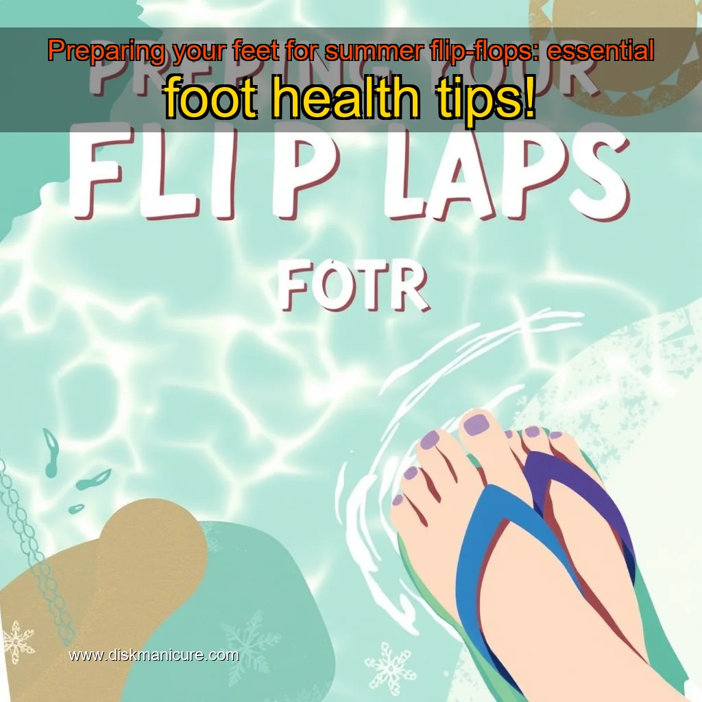 Artistic representation for Preparing your feet for summer flip-flops: essential foot health tips!