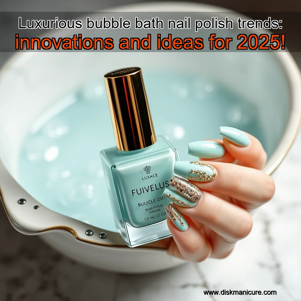 Artistic representation for Luxurious bubble bath nail polish trends: innovations and ideas for 2025!
