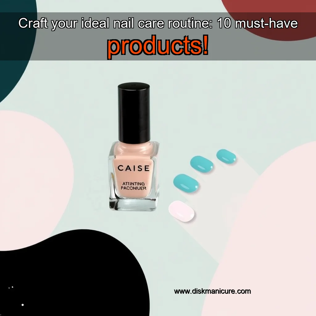 Artistic representation for Craft your ideal nail care routine: 10 must-have products!