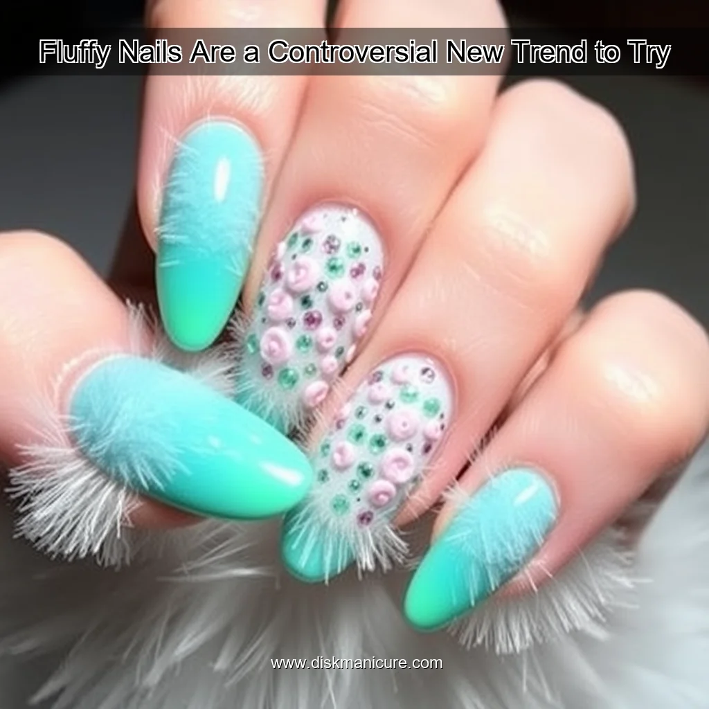 Artistic representation for Fluffy Nails Are a Controversial New Trend to Try