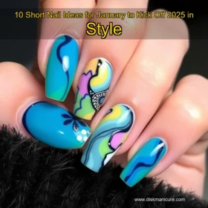 Artistic representation for 10 Short Nail Ideas for January to Kick Off 2025 in Style
