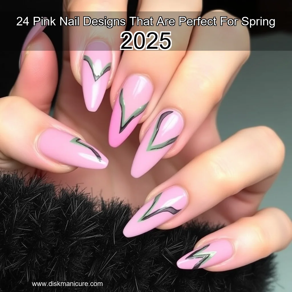 Artistic representation for 24 Pink Nail Designs That Are Perfect For Spring 2025