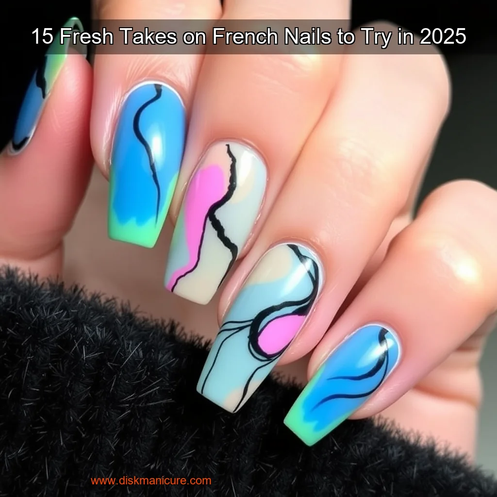 Artistic representation for 15 Fresh Takes on French Nails to Try in 2025