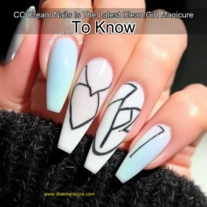 Artistic representation for CC Cream Nails Is The Latest Clean Girl Manicure To Know