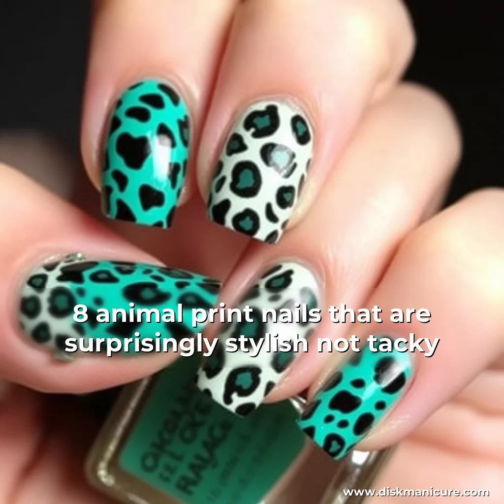 Artistic representation for 8 animal print nails that are surprisingly stylish not tacky