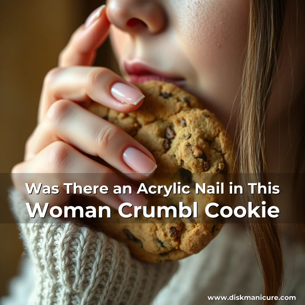Artistic representation for Was There an Acrylic Nail in This Woman Crumbl Cookie