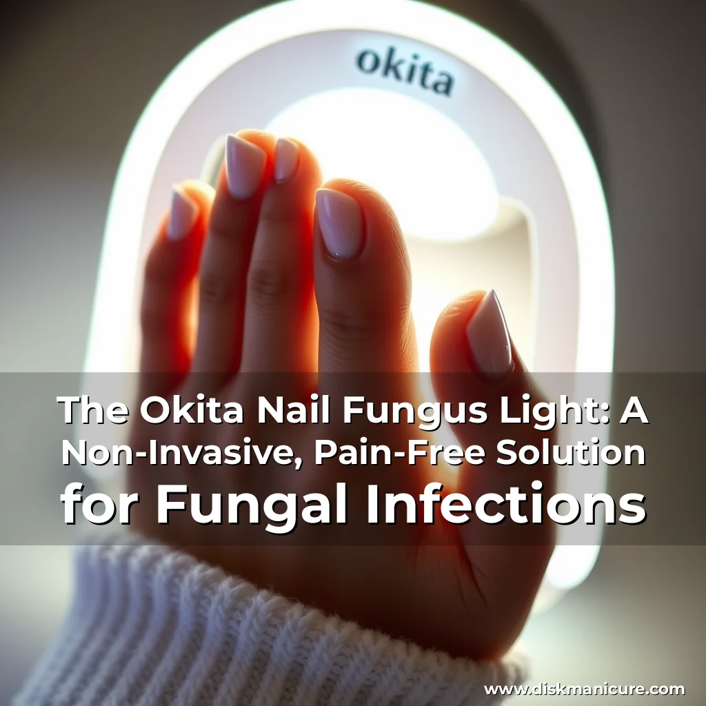 Artistic representation for The Okita Nail Fungus Light: A Non-Invasive, Pain-Free Solution for Fungal Infections