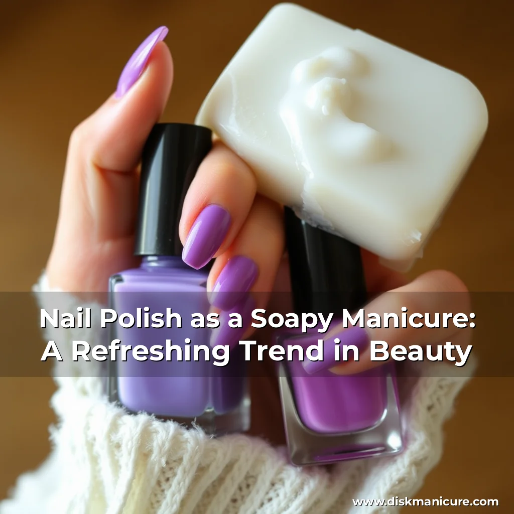 Artistic representation for Nail Polish as a Soapy Manicure: A Refreshing Trend in Beauty