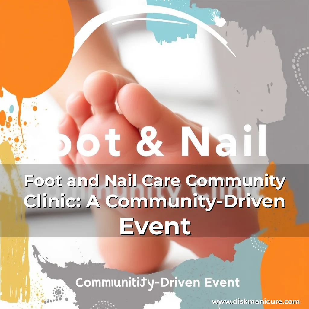 Artistic representation for Foot and Nail Care Community Clinic: A Community-Driven Event