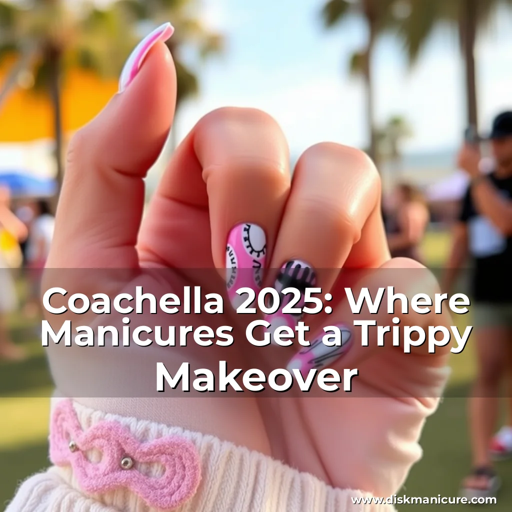 Artistic representation for Coachella 2025: Where Manicures Get a Trippy Makeover