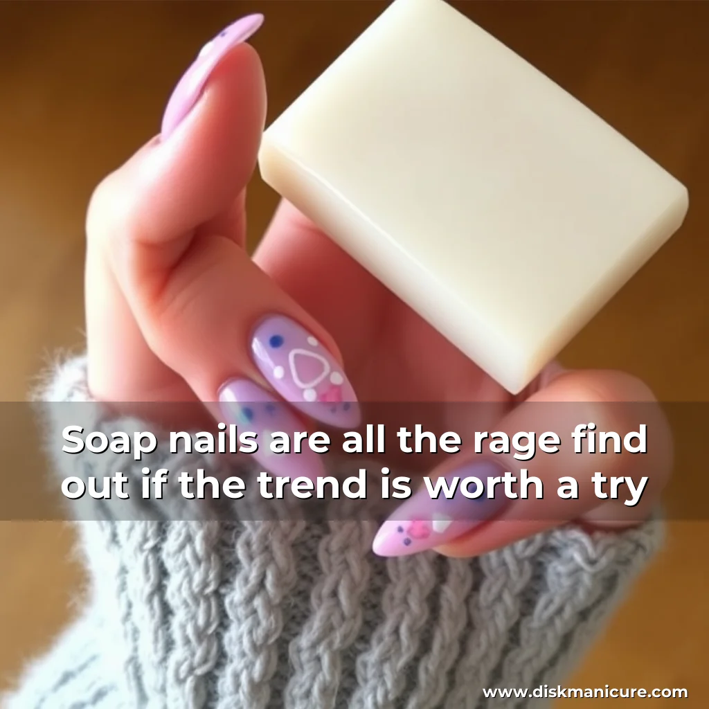 Artistic representation for Soap nails are all the rage find out if the trend is worth a try