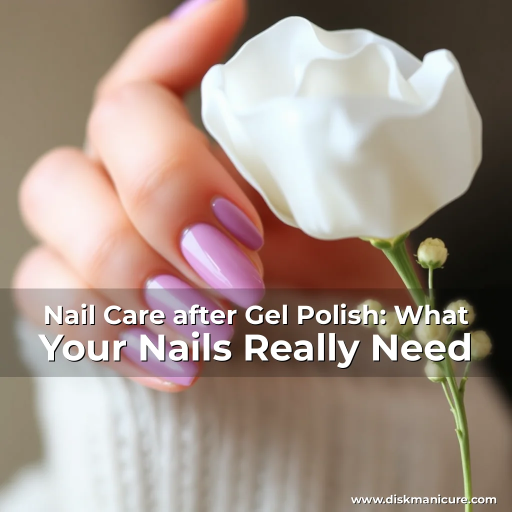 Artistic representation for Nail Care after Gel Polish: What Your Nails Really Need