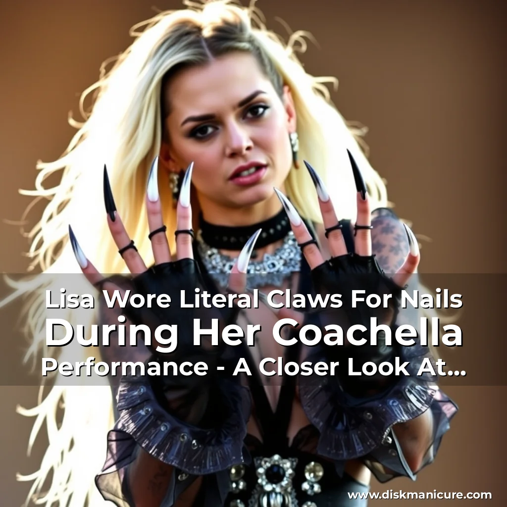 Artistic representation for Lisa Wore Literal Claws For Nails During Her Coachella Performance - A Closer Look At The Fashion Statement!