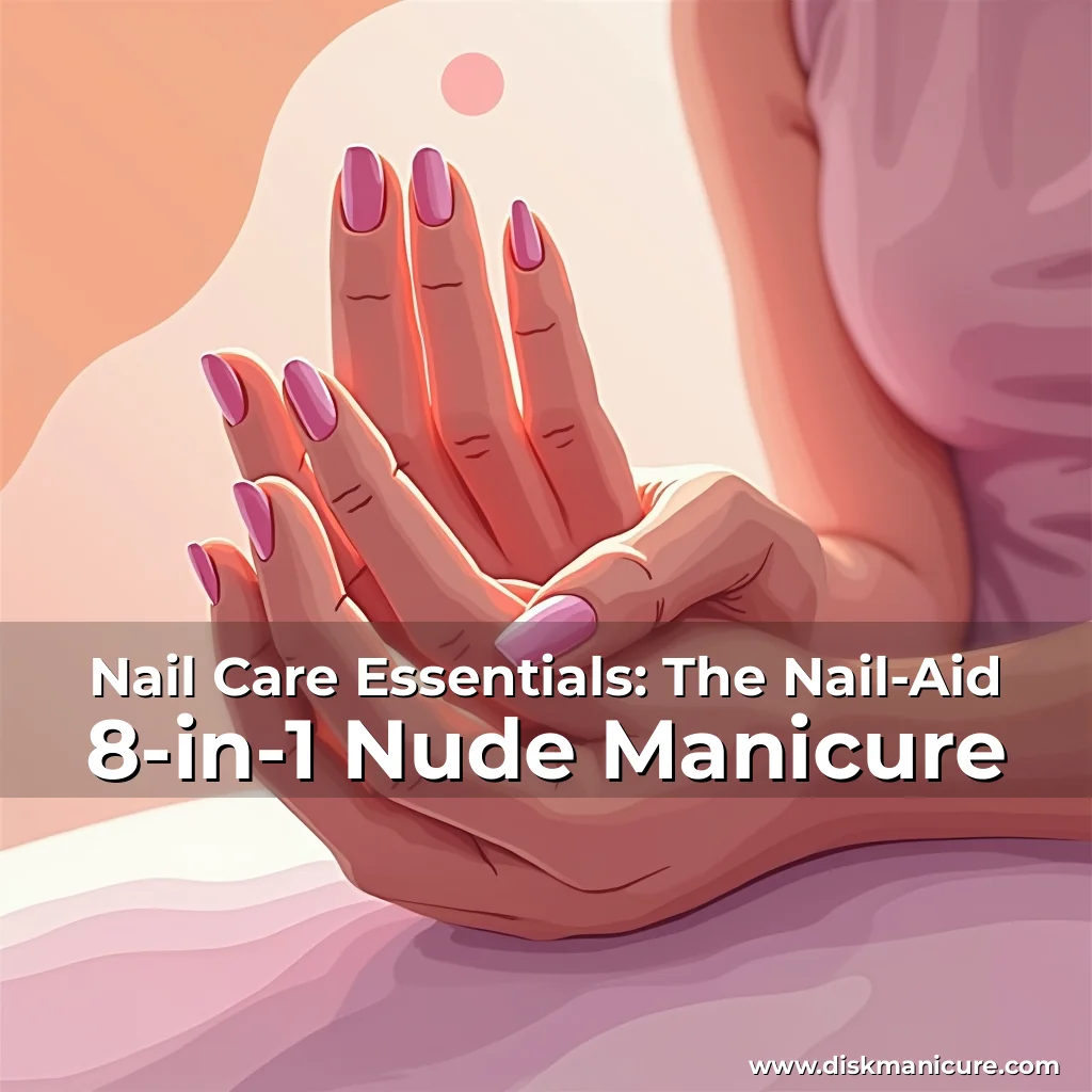 Artistic representation for Nail Care Essentials: The Nail-Aid 8-in-1 Nude Manicure