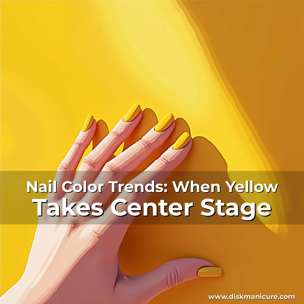 Artistic representation for Nail Color Trends: When Yellow Takes Center Stage