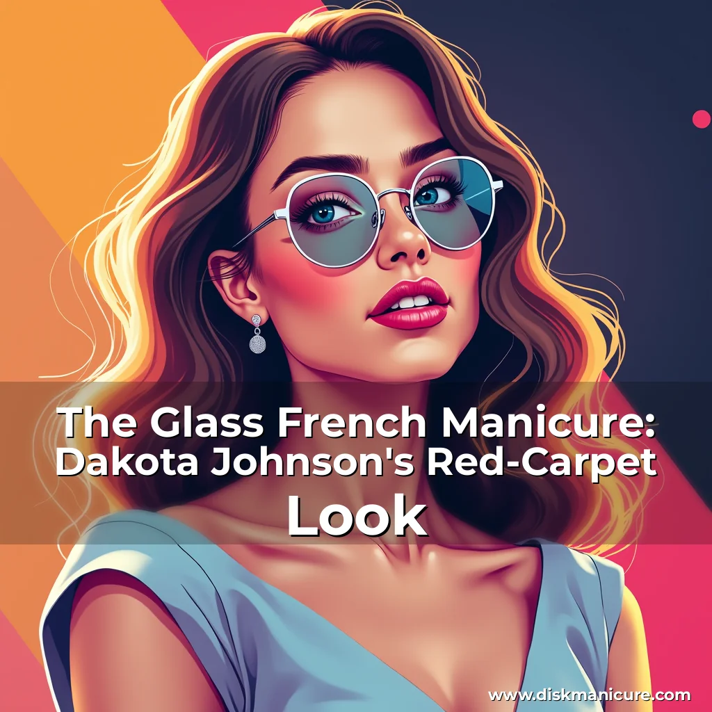 Artistic representation for The Glass French Manicure: Dakota Johnson's Red-Carpet Look