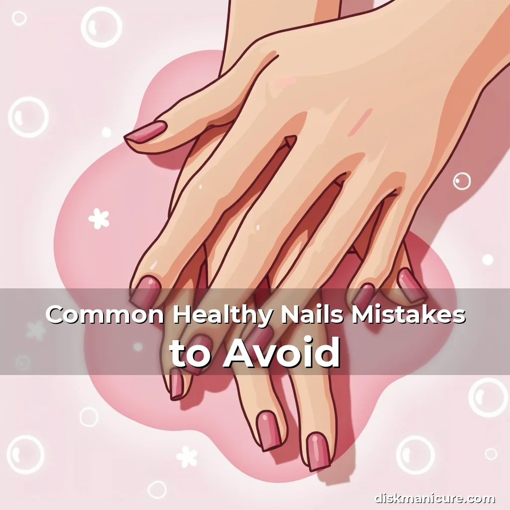 Artistic representation for Common Healthy Nails Mistakes to Avoid
