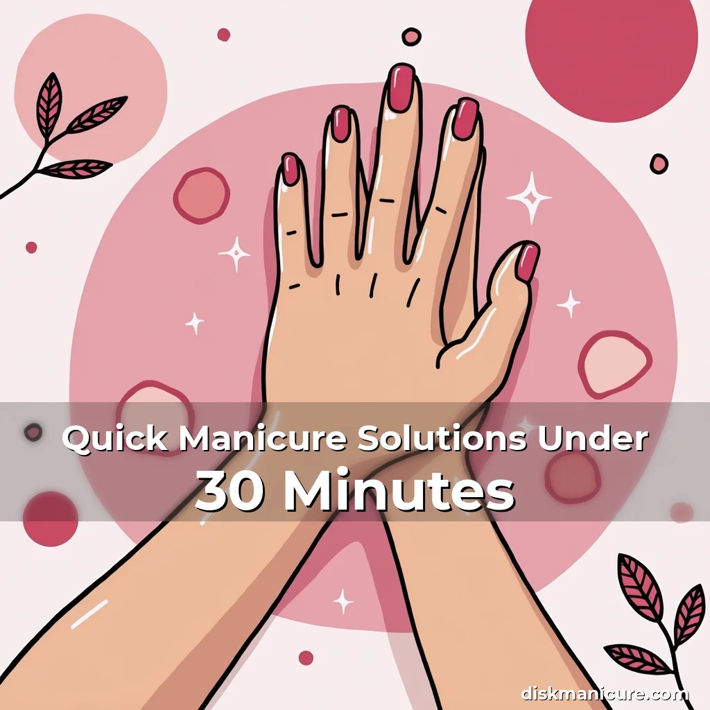 Artistic representation for Quick Manicure Solutions Under 30 Minutes