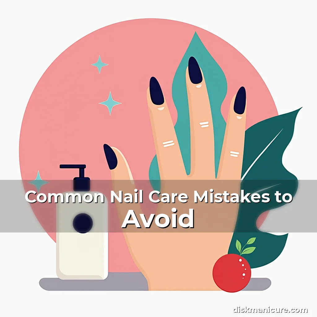 Artistic representation for Common Nail Care Mistakes to Avoid