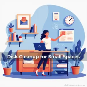 Artistic representation for Disk Cleanup for Small Spaces