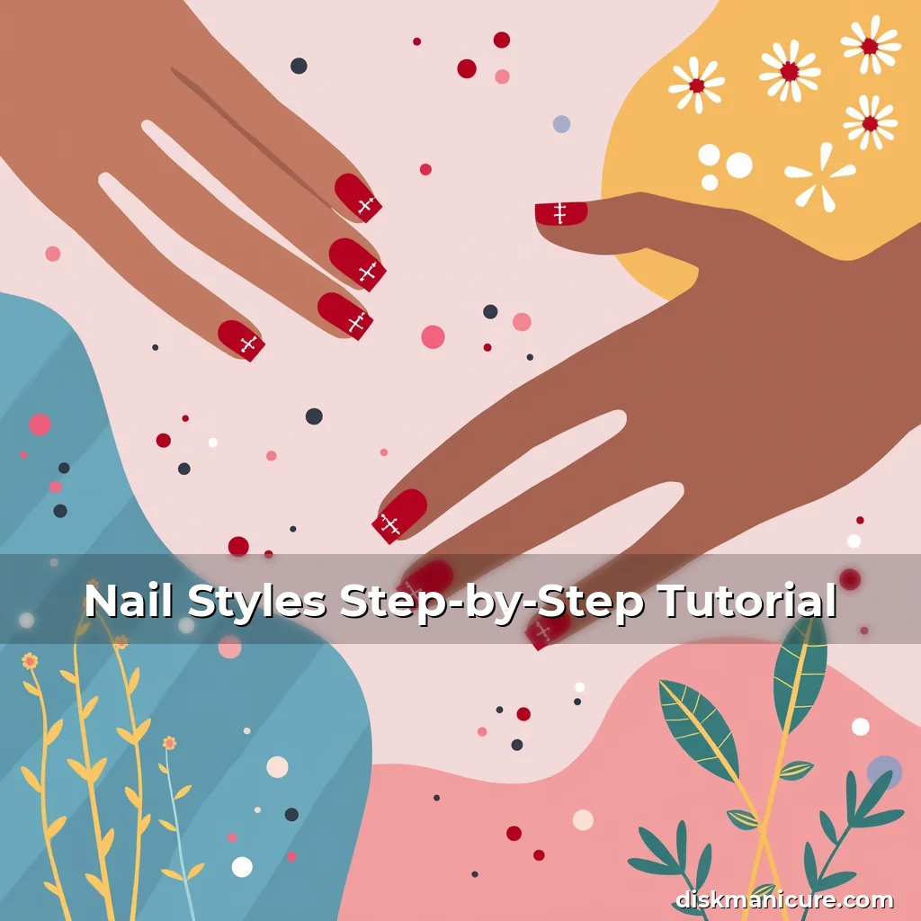 Artistic representation for Nail Styles Step-by-Step Tutorial