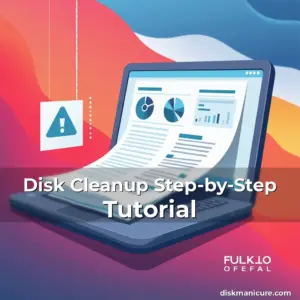 Artistic representation for Disk Cleanup Step-by-Step Tutorial