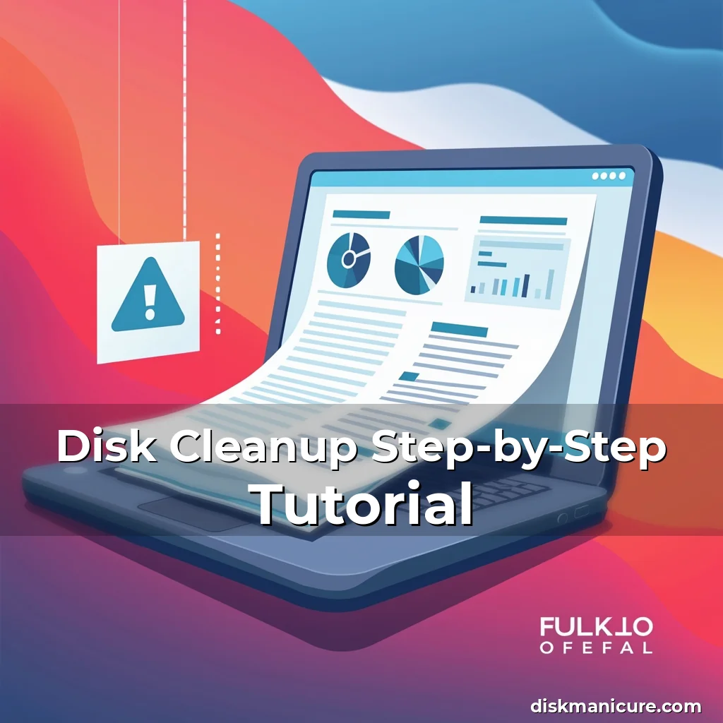 Artistic representation for Disk Cleanup Step-by-Step Tutorial
