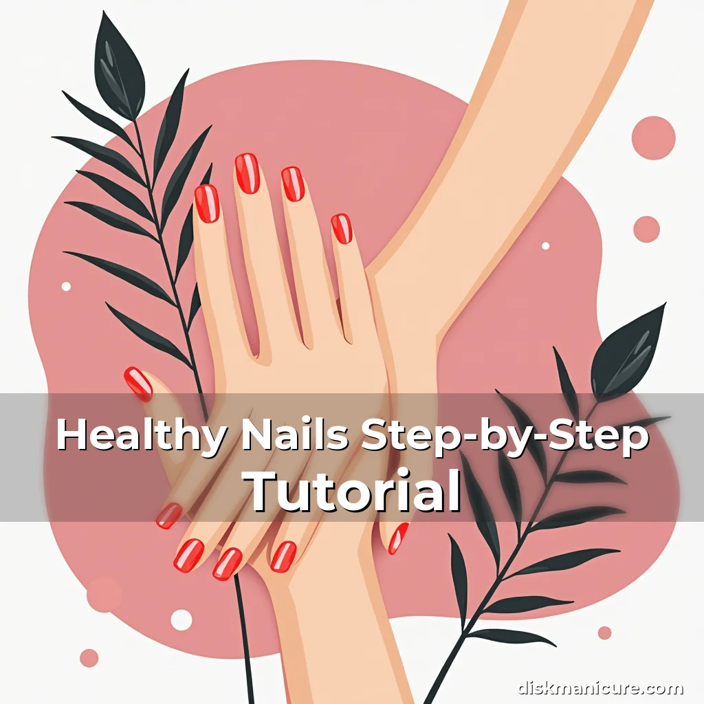 Artistic representation for Healthy Nails Step-by-Step Tutorial