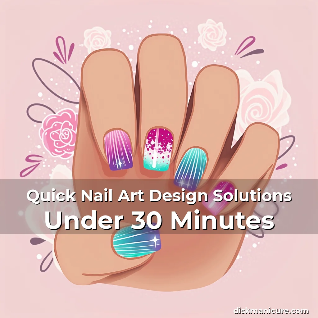 Artistic representation for Quick Nail Art Design Solutions Under 30 Minutes