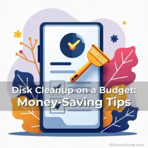 Artistic representation for Disk Cleanup on a Budget: Money-Saving Tips