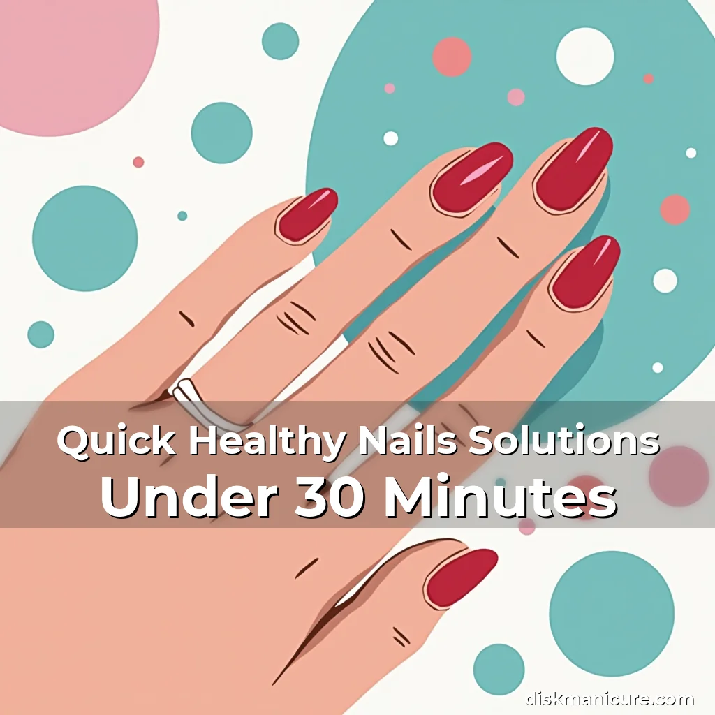 Artistic representation for Quick Healthy Nails Solutions Under 30 Minutes